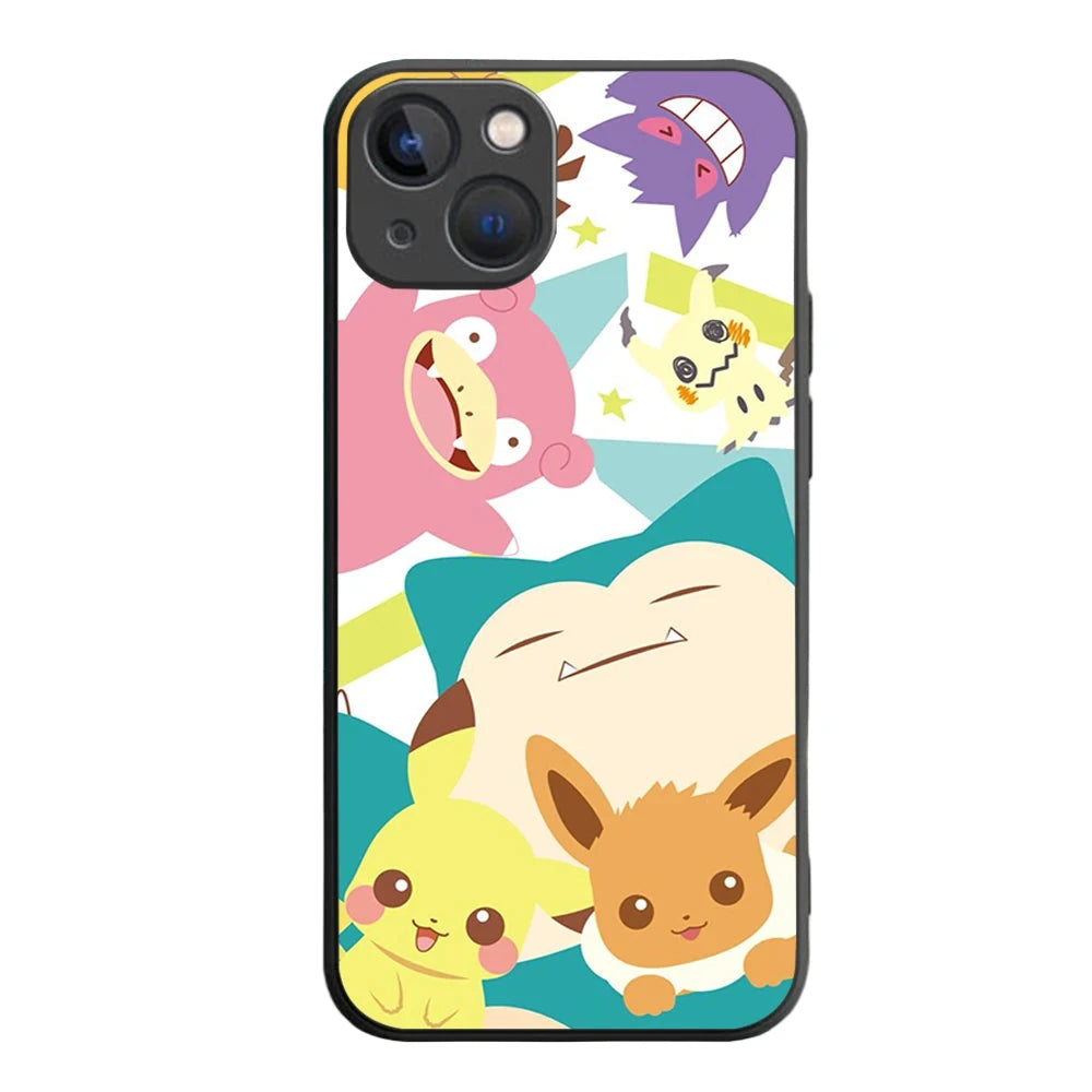 💖 Pokémon Kawaii iPhone Case – Snorlax & Friends