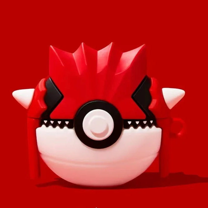 🔥 Groudon Poké Ball AirPods Case (with Keychain)