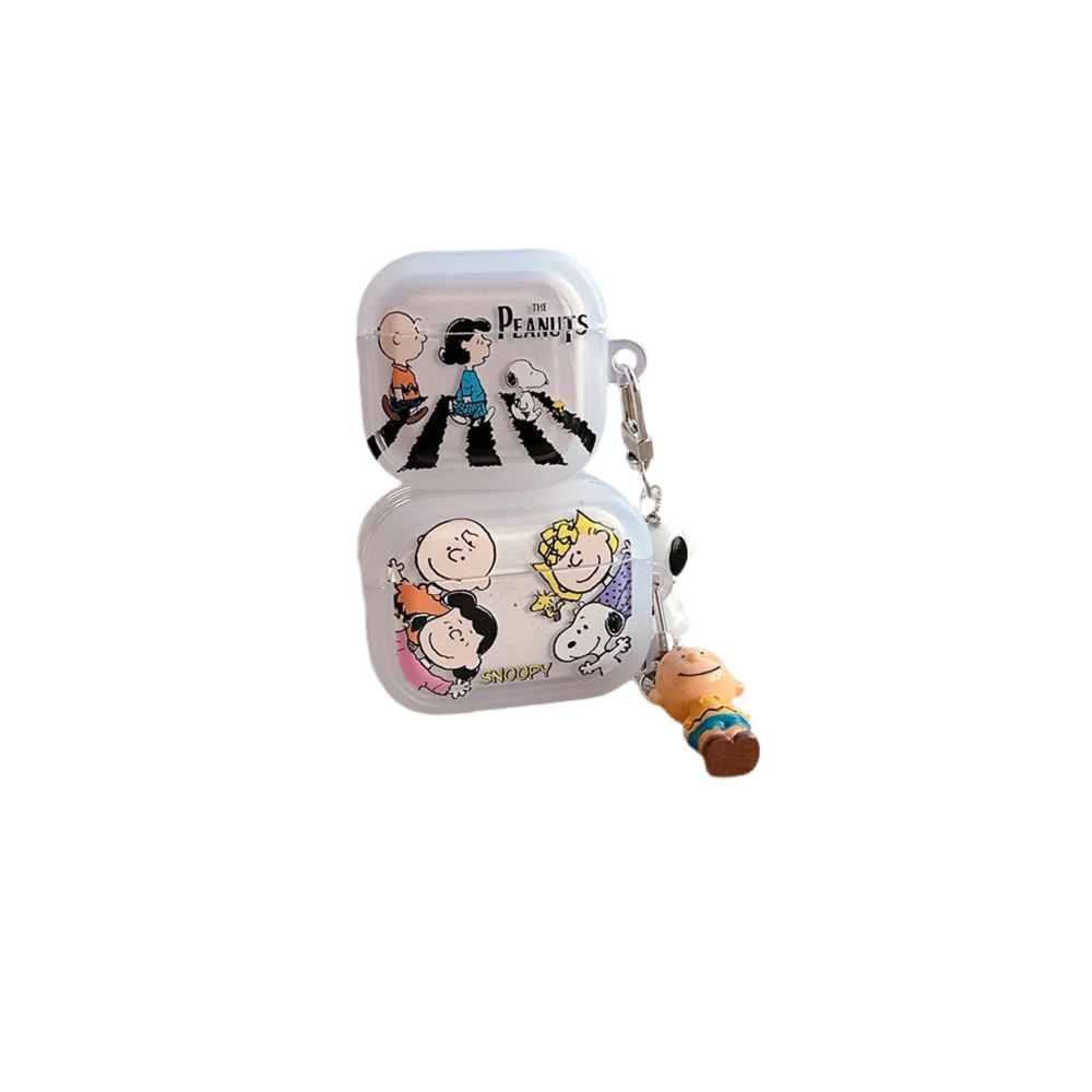 🎵 Peanuts AirPods Case with Pendant Keychain