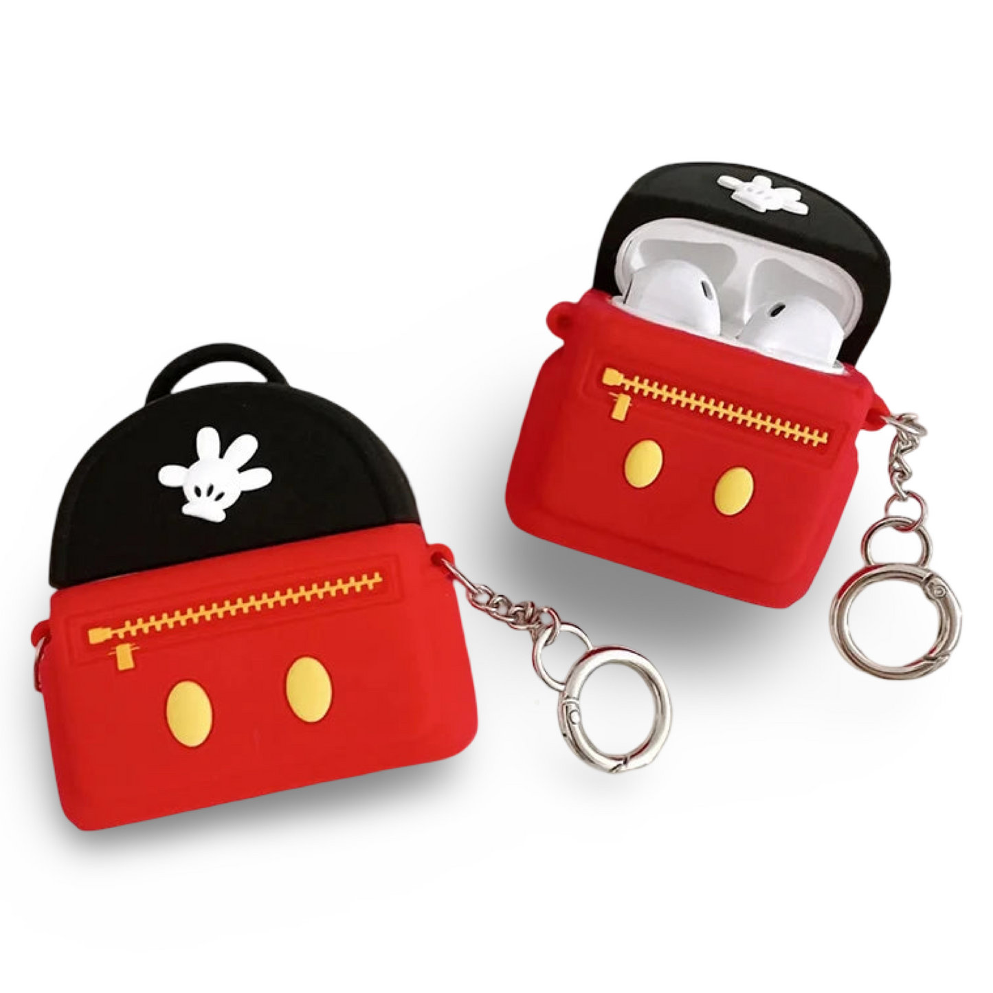 ❤️🖤 Mickey Mouse Zip Pocket AirPods Case