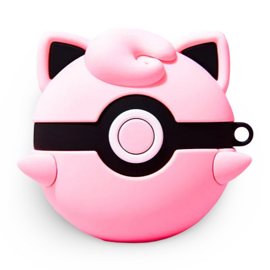 💕 Jigglypuff Poké Ball AirPods Case (with Keychain)