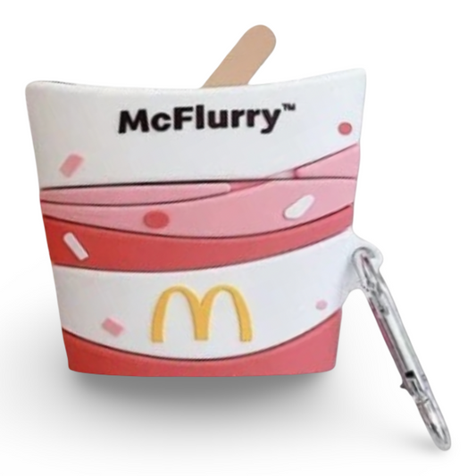 🍓 McFlurry AirPods Case – Strawberry Swirl