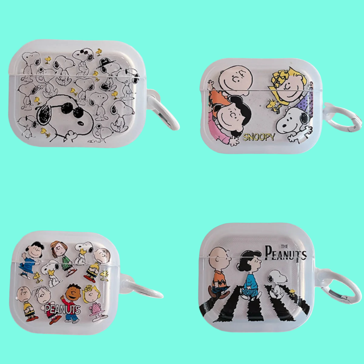 🎵 Peanuts AirPods Case with Pendant Keychain