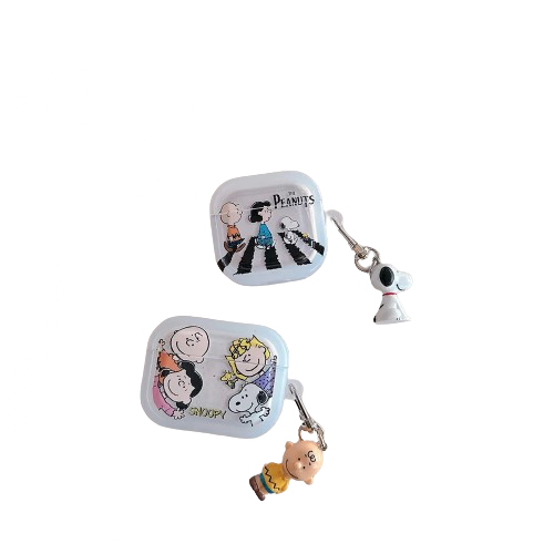 🎵 Peanuts AirPods Case with Pendant Keychain