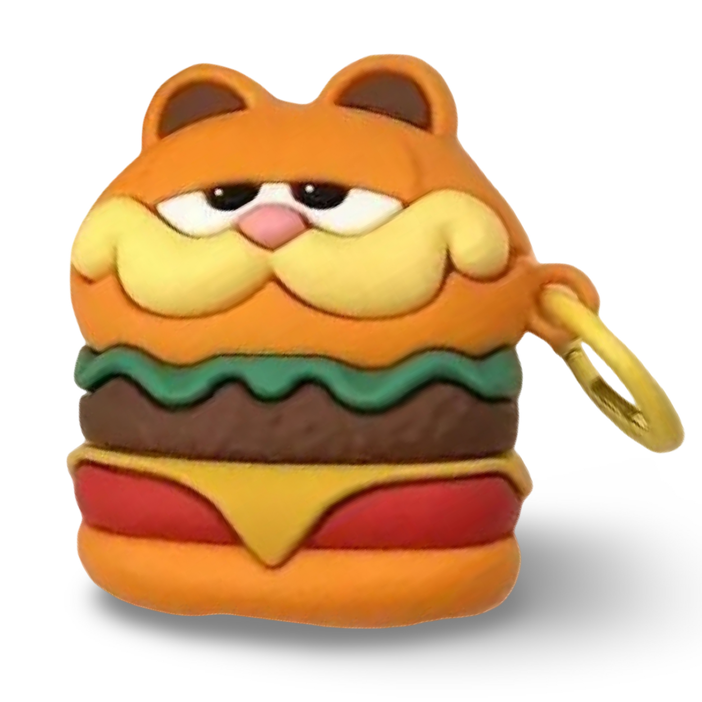 🍔 Garfield Burger AirPods Case – Lazy Lunch Edition
