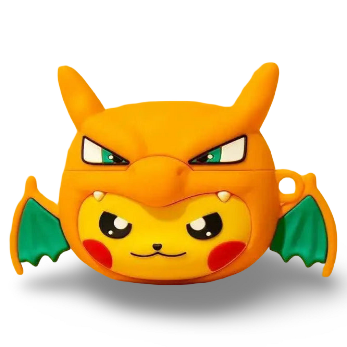 ⚡🐉 Pikachu in Charizard Suit AirPods Case (with Keychain)