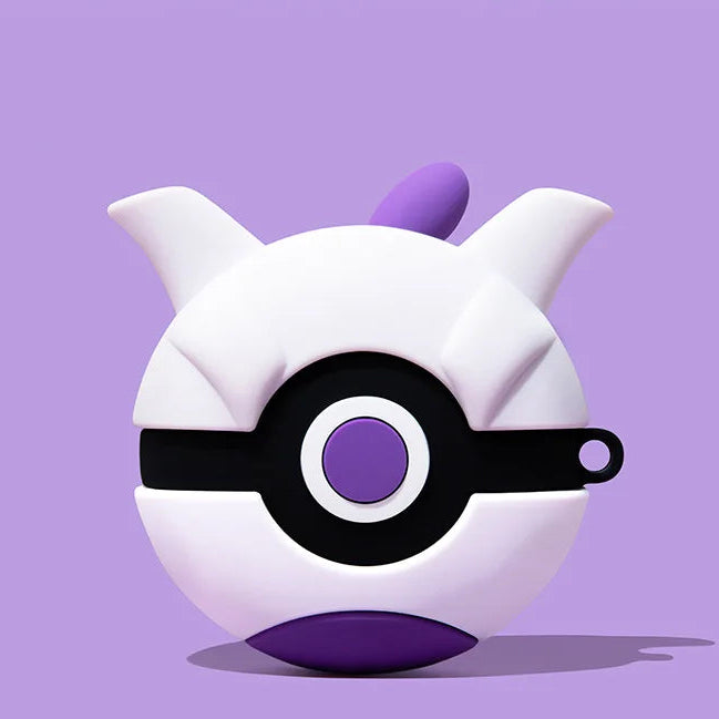 🧠 Mewtwo Poké Ball AirPods Case (with Keychain)