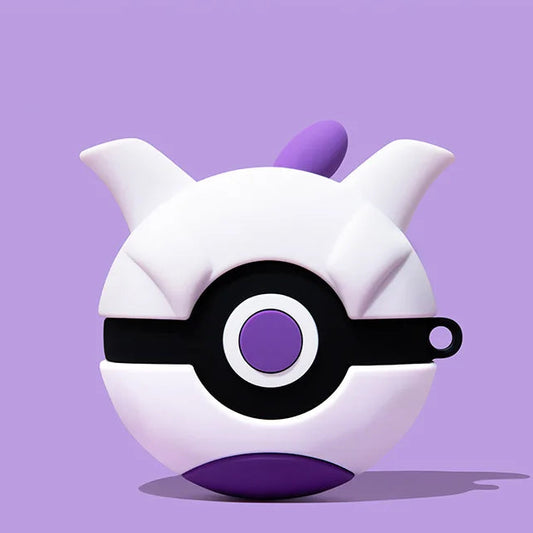 🧠 Mewtwo Poké Ball AirPods Case (with Keychain)