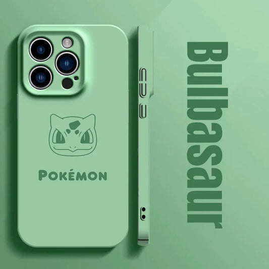 🌿 Bulbasaur Line Series iPhone Case