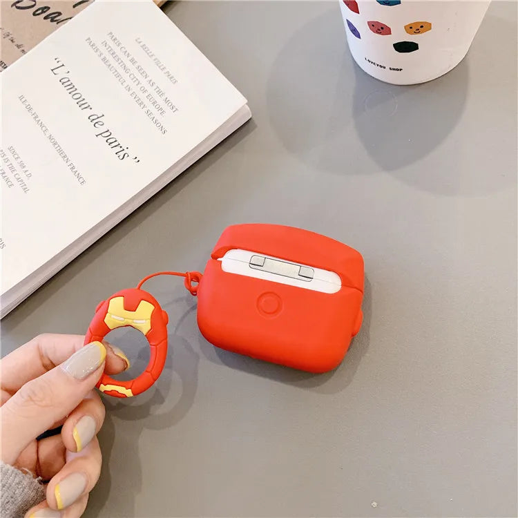 Batman For Airpods Pro 2 Case,3D Cartoon Silicone Shockproof Earphone Cover For Airpods 4 3 2 1 Case Cover Funda Kids Boys