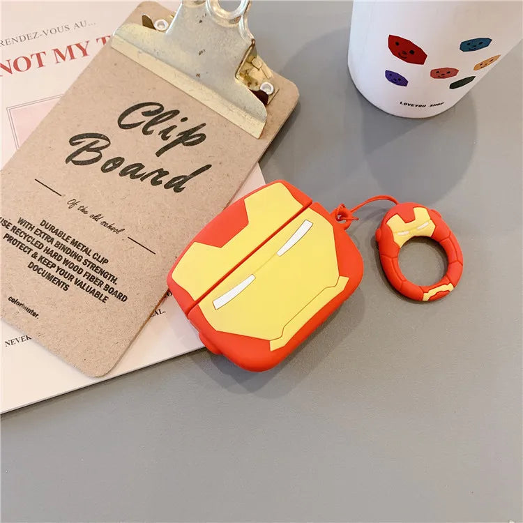 Batman For Airpods Pro 2 Case,3D Cartoon Silicone Shockproof Earphone Cover For Airpods 4 3 2 1 Case Cover Funda Kids Boys