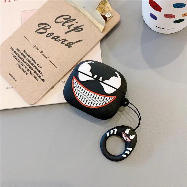 Batman For Airpods Pro 2 Case,3D Cartoon Silicone Shockproof Earphone Cover For Airpods 4 3 2 1 Case Cover Funda Kids Boys