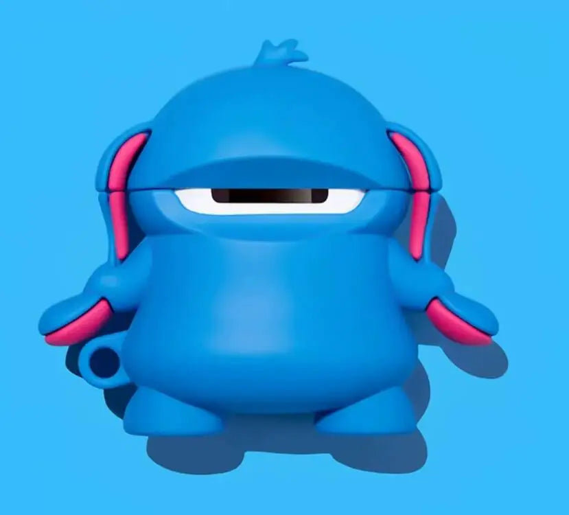 Blue Stitch “Grrr Face” AirPods Case