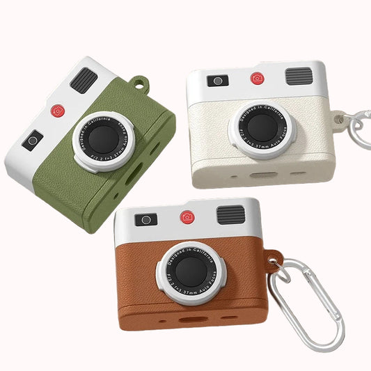 📸 Retro Camera AirPods Case
